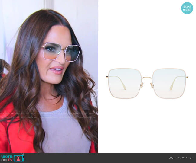 Diorstellaire1 Square Sunglasses by Dior worn by Lisa Barlow on The Real Housewives of Salt Lake City