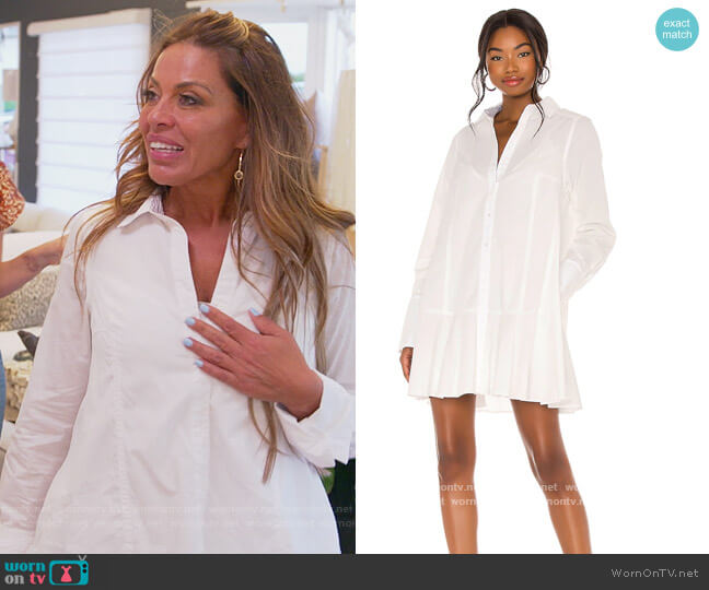 All For You Shirt Dress by Free People worn by Dolores Catania on The Real Housewives of New Jersey