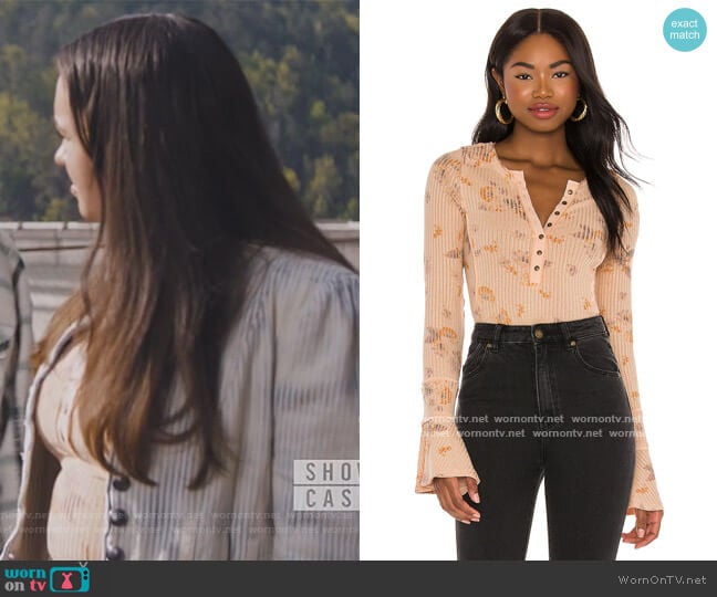 Layer Me Henley by Free People worn by Annabelle (Mary-Charles Jones) on Naomi