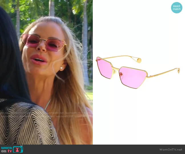 GG0538S Sunglasses by Gucci worn by Alexia Echevarria (Alexia Echevarria) on The Real Housewives of Miami