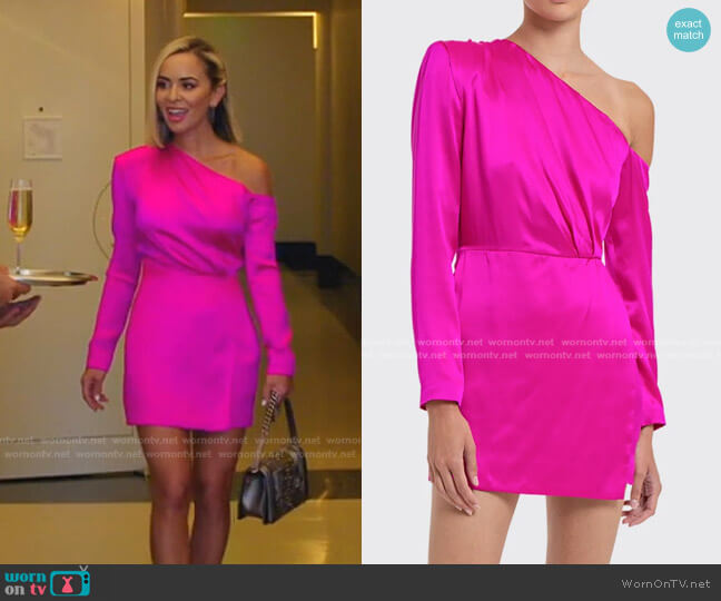 Masuda One Shoulder Mini Dress by Gauge81 worn by Nicole Martin (Nicole Martin) on The Real Housewives of Miami