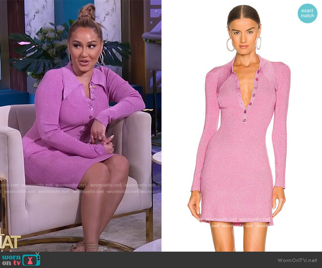 Mini Polo Dress by JoosTricot worn by Adrienne Houghton on The Real