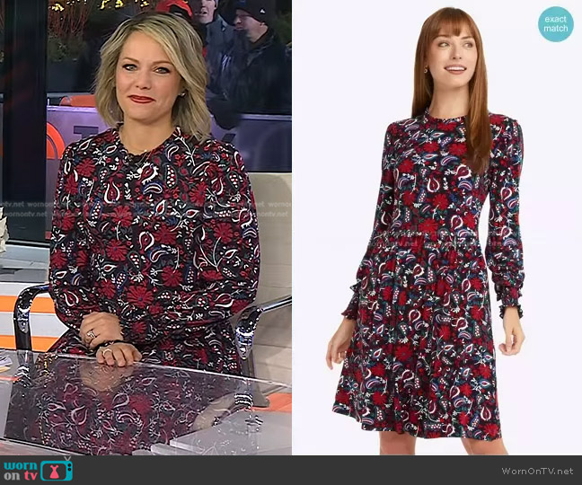 Kitty Dress by Draper James worn by Dylan Dreyer on Today