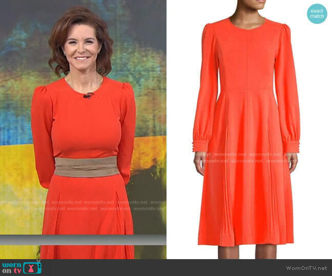 Knit Crepe Dress by Tory Burch worn by Stephanie Ruhle on Today
