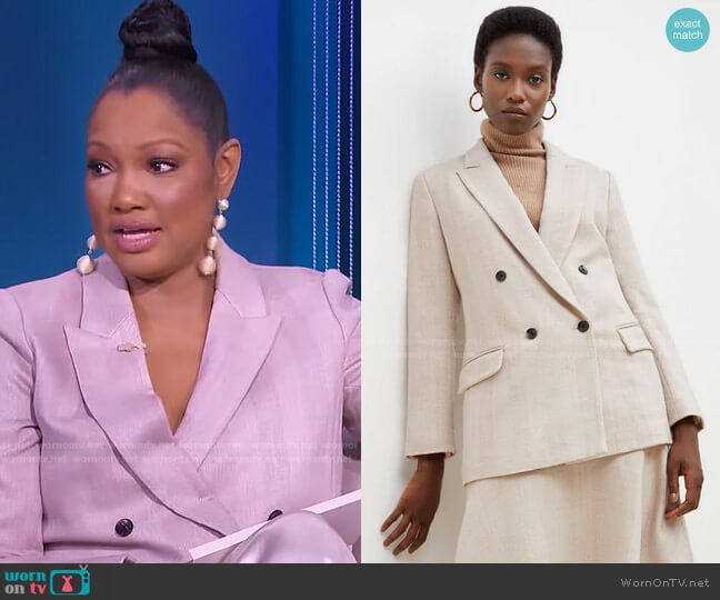 The O'Hara Blazer by M.M. Lafleur worn by Garcelle Beauvais on The Real