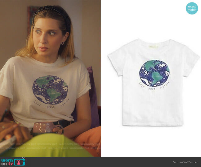 Mother Earth Tee by Michelle by Comune worn by Nomi Segal (Emily Arlook) on Grown-ish