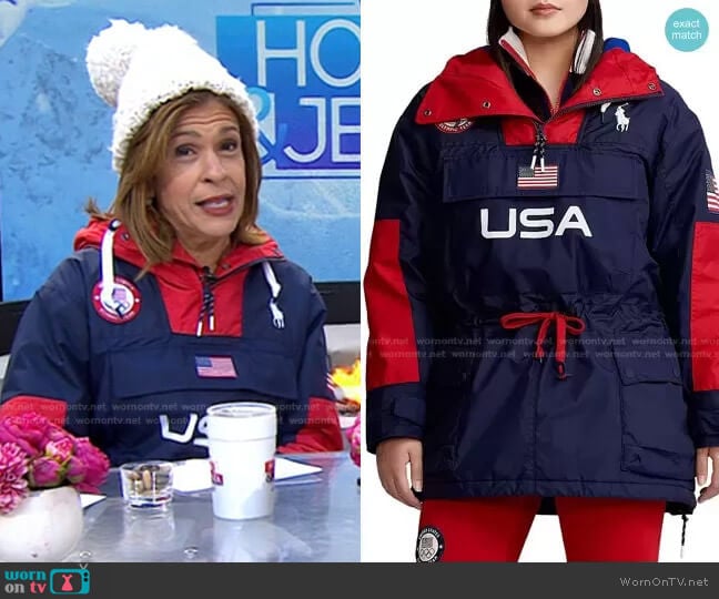 Opening Ceremony Anorak by Polo Ralph Lauren x Team USA worn by Hoda Kotb on Today