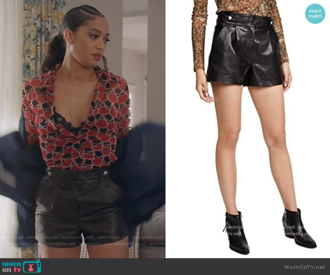 Colima Shorts by Paige worn by Olivia Baker (Samantha Logan) on All American