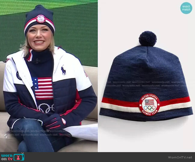 Team USA Closing Ceremony Gloves by Polo Ralph Lauren worn by Dylan Dreyer  on Today