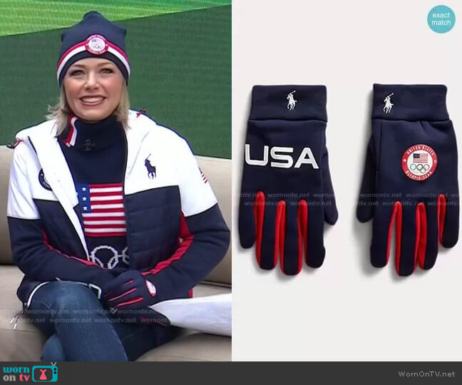 Team USA Closing Ceremony Beanie by Ralph Lauren worn by Dylan Dreyer  on Today