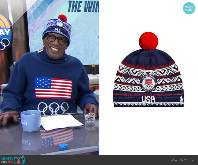 Team USA Custom Beanie by Ralph Lauren worn by Al Rocker on Today