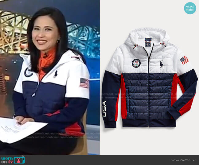 Hybrid Jacket by Polo Ralph Lauren x Team USA worn by Vicky Nguyen on Today