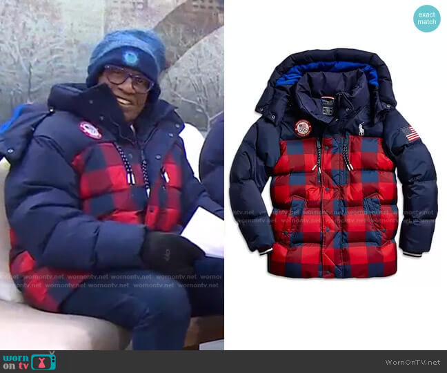 Team USA Removable Hood Down Jacket by Ralph Lauren worn by Al Rocker on Today 