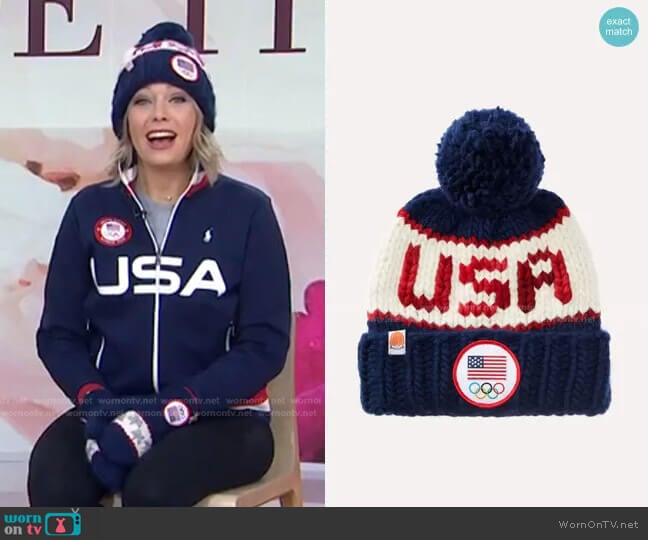 The Team USA Beanie by Sh*t That I Knit worn by Dylan Dreyer on Today