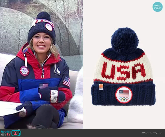 The Team USA Beanie by Sh*t That I Knit worn by Dylan Dreyer on Today