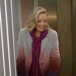 Abby’s ombre coat on The Young and the Restless