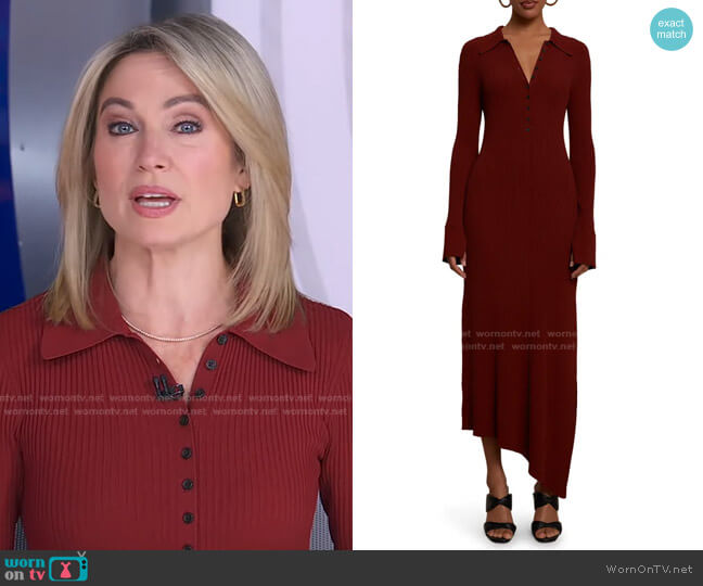 Lance Dress in Sumac by A.L.C. worn by Amy Robach  on Good Morning America