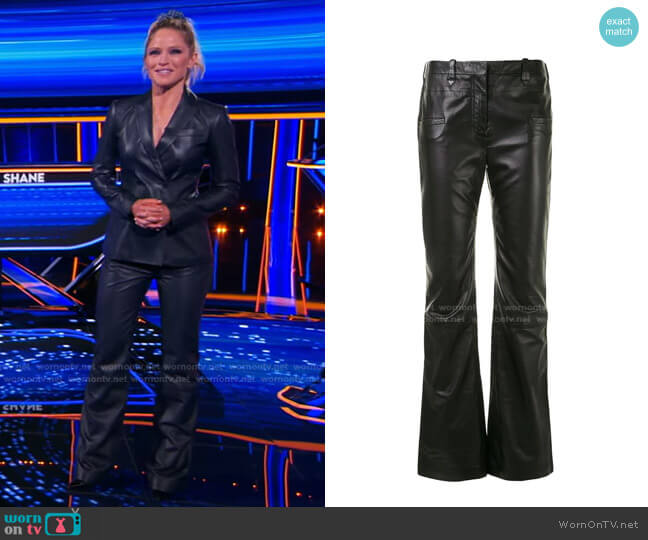 Serge Flared Trousers by Altuzarra worn by Sara Haines on The Chase