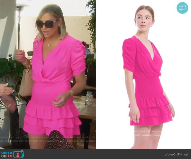 WornOnTV: Gina’s pink ruffle hem mini dress on The Real Housewives of ...