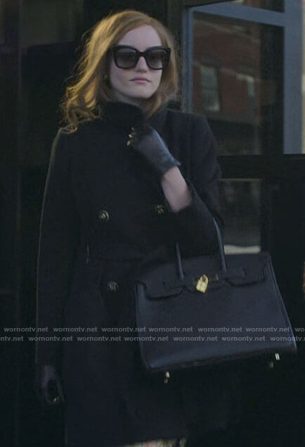 Anna's black coat on Inventing Anna