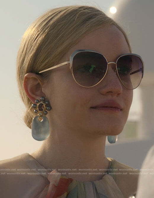 Anna’s sunglasses and earrings on Inventing Anna