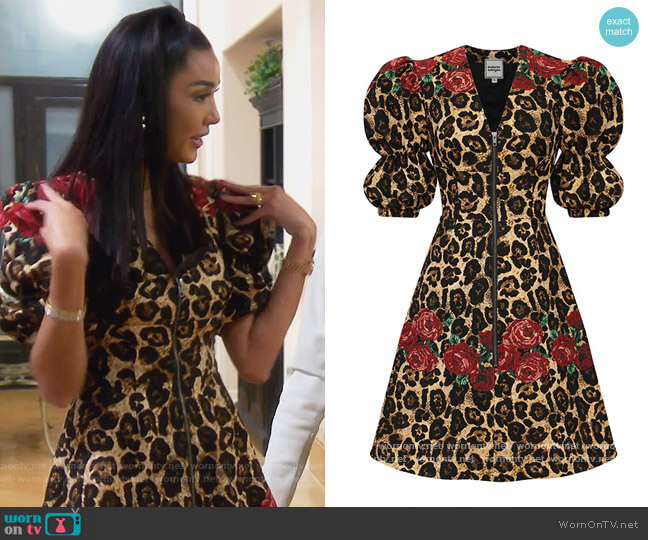 Shayla Dress by Autumn Adeigbo worn by Noella Bergener on The Real Housewives of Orange County