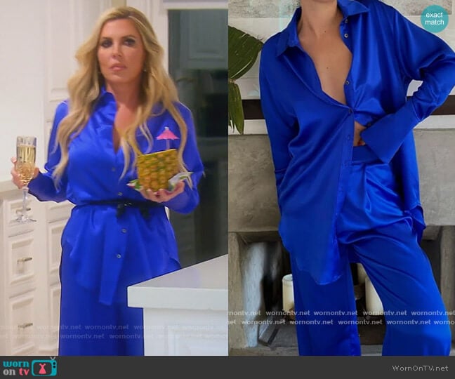 Trivi Shirt and Pants by Bardo Collective worn by Dr. Jen Armstrong on The Real Housewives of Orange County