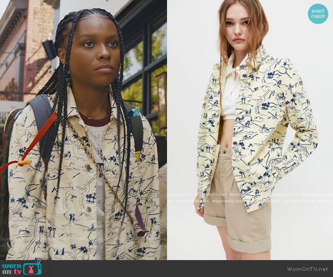 Stella Snap Button Shirt Jacket by BDG worn by Naomi McDuffie (Kaci Walfall) on Naomi