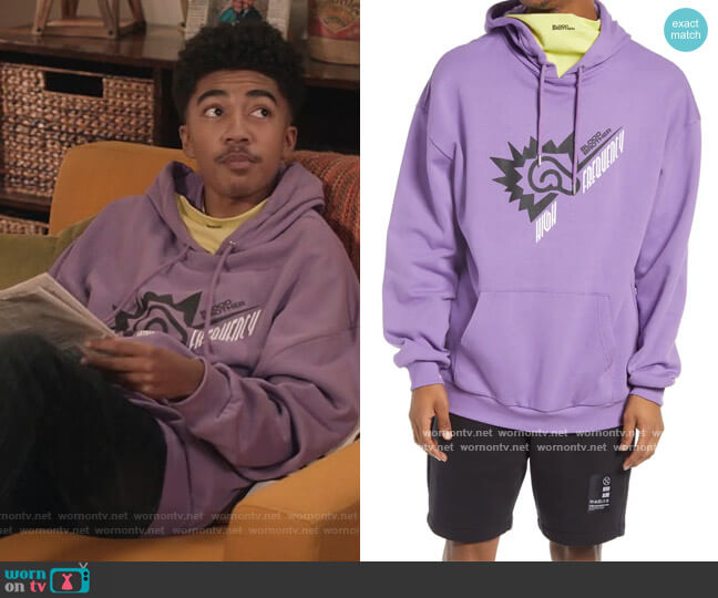Suitland 1023 High Frequency Hoodie with Face Mask by Blood Brother worn by Jack Johnson (Miles Brown) on Blackish