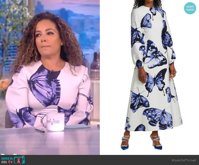 WornOnTV: Sunny’s white butterfly print dress on The View | Sunny ...