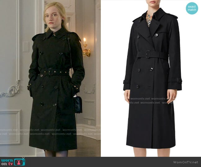 Burberry Waterloo Trench worn by Anna Delvey (Julia Garner) on Inventing Anna