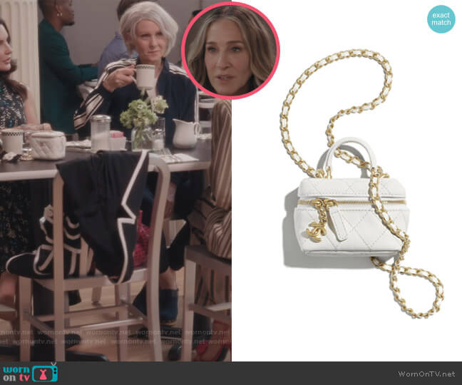 Small Vanity with Chain by Chanel worn by Carrie Bradshaw (Sarah Jessica Parker) on And Just Like That