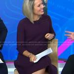 Dylan’s purple pointelle knit dress on Today