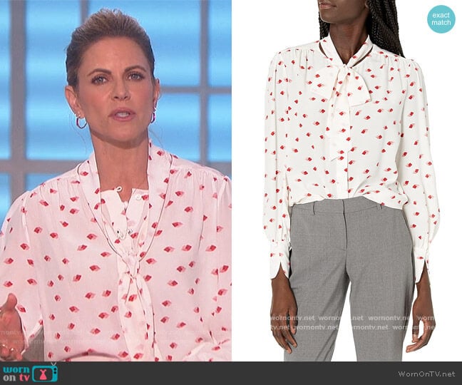 Badalle Top by Equipment worn by Natalie Morales on The Talk