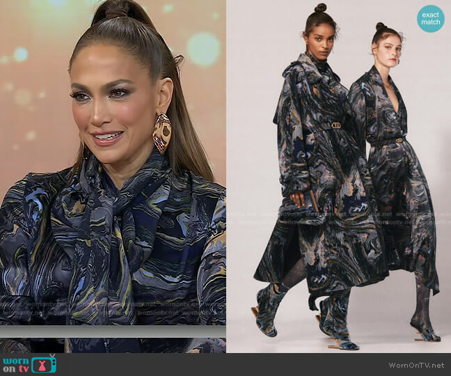  Resort 2022 Collection by Fendi worn by Jennifer Lopez on Today