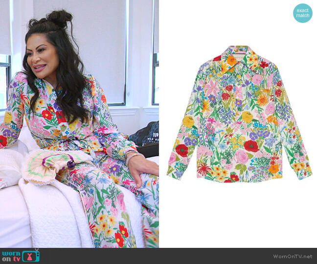 Floral-Print Shirt by Gucci x Ken Scott worn by Jen Shah  on The Real Housewives of Salt Lake City