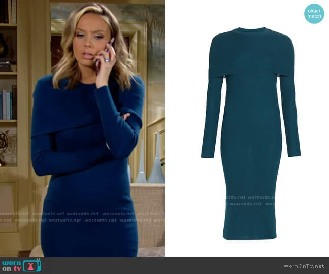 Halston Andrea Dress worn by Abby Newman (Melissa Ordway) on The Young and the Restless