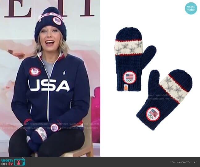 The Team USA Mittens by Sh*t That I Knit worn by Dylan Dreyer on Today