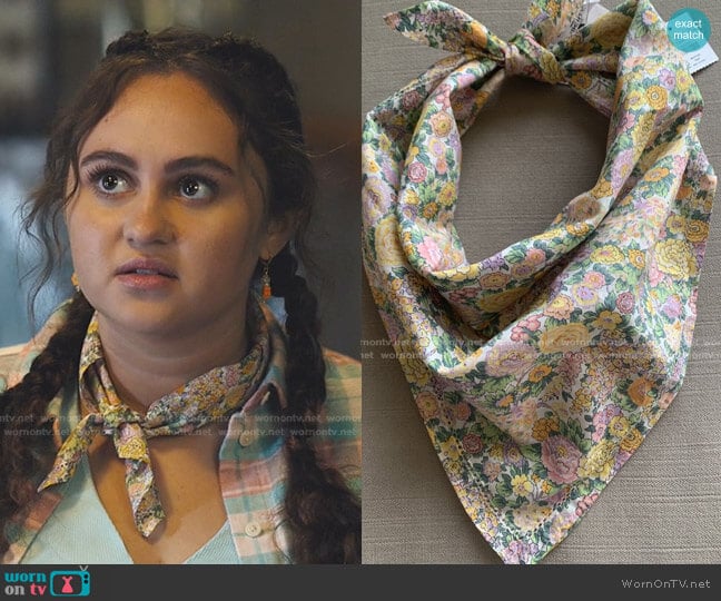 Square Scarf in Liberty® Print by J. Crew worn by Annabelle (Mary-Charles Jones) on Naomi