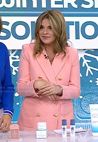 Jenna’s pink double breasted blazer on Today