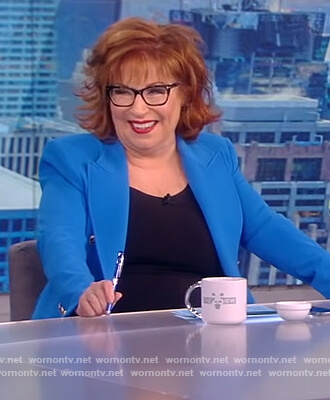 Joy’s blue double breasted blazer on The View