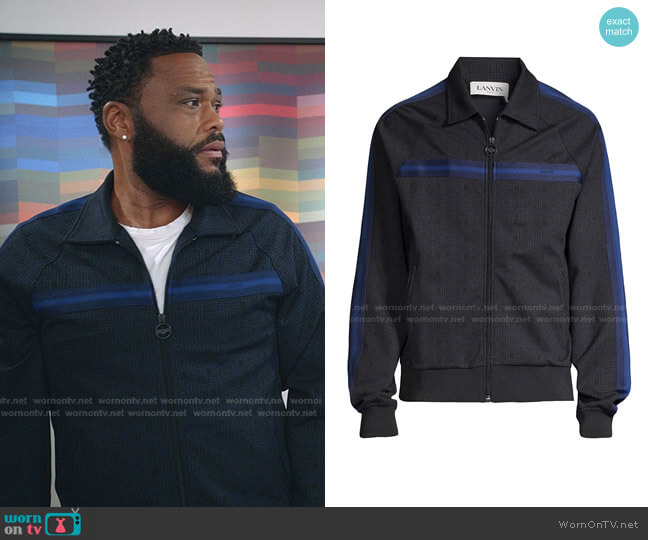 Track Suit Zip-Up Jacket by Lanvin worn by Andre Johnson (Anthony Anderson) on Blackish
