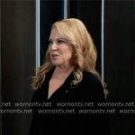 Liesl's black blazer dress on General Hospital