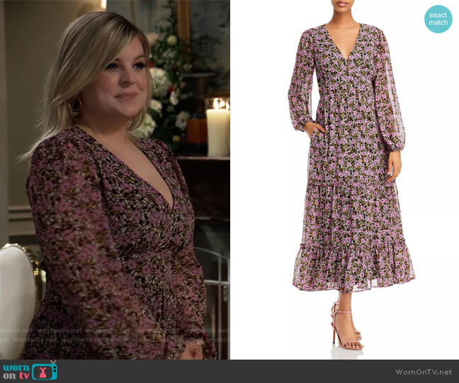 Lovestoned Floral Maxi Dress by Lost and Wander worn by Maxie Jones (Kirsten Storms) on General Hospital