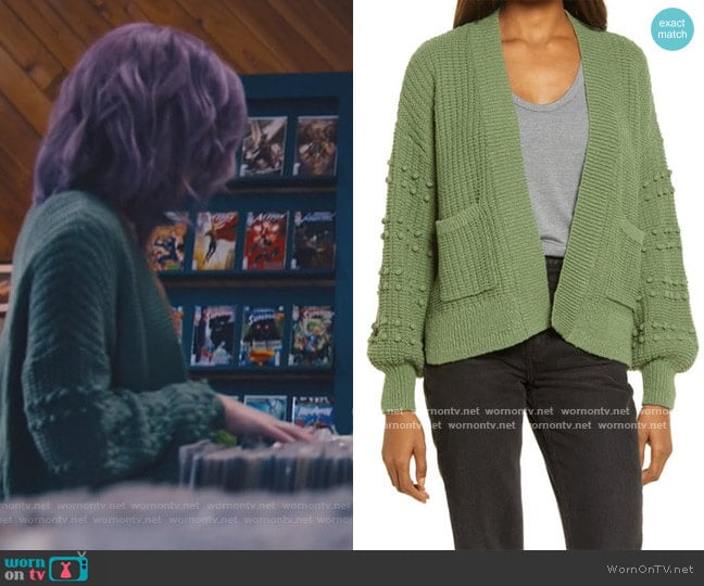 Bobble Cardigan Sweater by Madewell worn by Lourdes (Camila Moreno) on Naomi