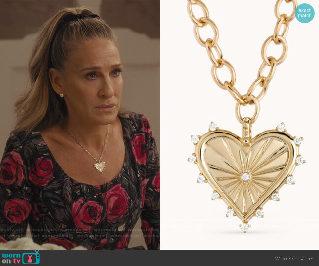 Spiked Necklace by Marlo Laz worn by Carrie Bradshaw (Sarah Jessica Parker) on And Just Like That