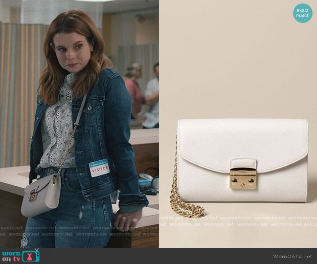 Metropolis Bag in Grained Leather by Furla worn by Maddie Townsend (JoAnna Garcia Swisher) on Sweet Magnolias