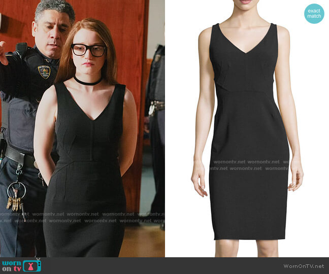 Michael Kors V-Neck Solid Tank Dress worn by Anna Delvey (Julia Garner) on Inventing Anna