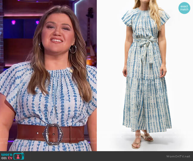 Vienna Maxi Dress by Mirth worn by Kelly Clarkson on The Kelly Clarkson Show