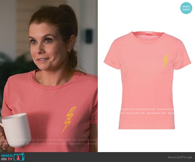 Bolt Print Tee by Mother worn by Maddie Townsend (JoAnna Garcia Swisher) on Sweet Magnolias